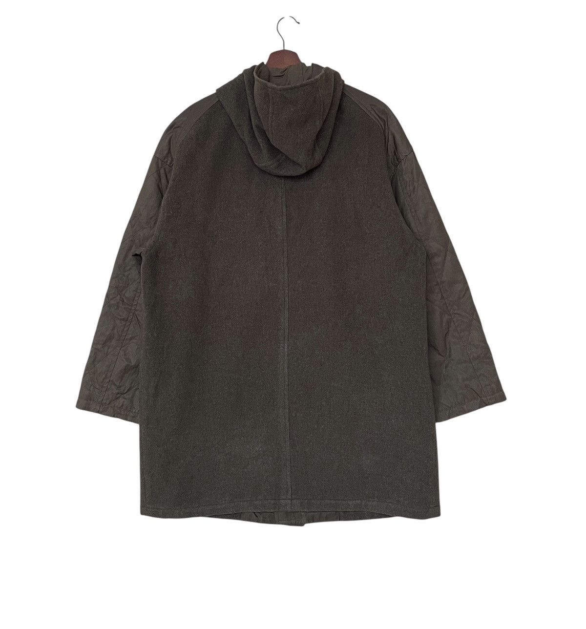 Vintage Vintage Brand Lanvin Wool Hoodie Parka 1990s Size US M / EU 48-50 / 2 - 2 Thumbnail