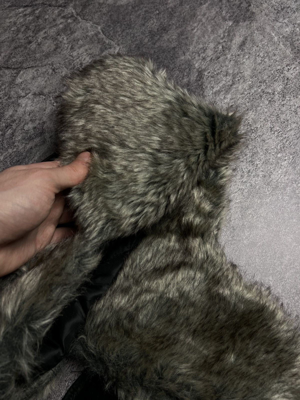 Japanese Brand Y2K nylon faux fur trapper hat with mask Japan style hat Size ONE SIZE - 8 Thumbnail