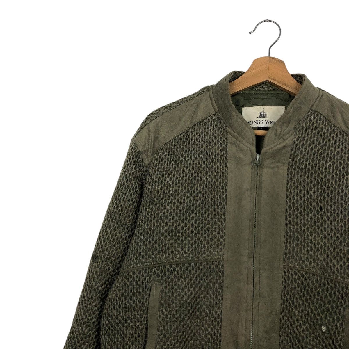 Japanese Brand 🔥DISTRESSED BIKER BOMBER JACKET KINGS WELL ISSEY MIYAKE Size US L / EU 52-54 / 3 - 9 Thumbnail
