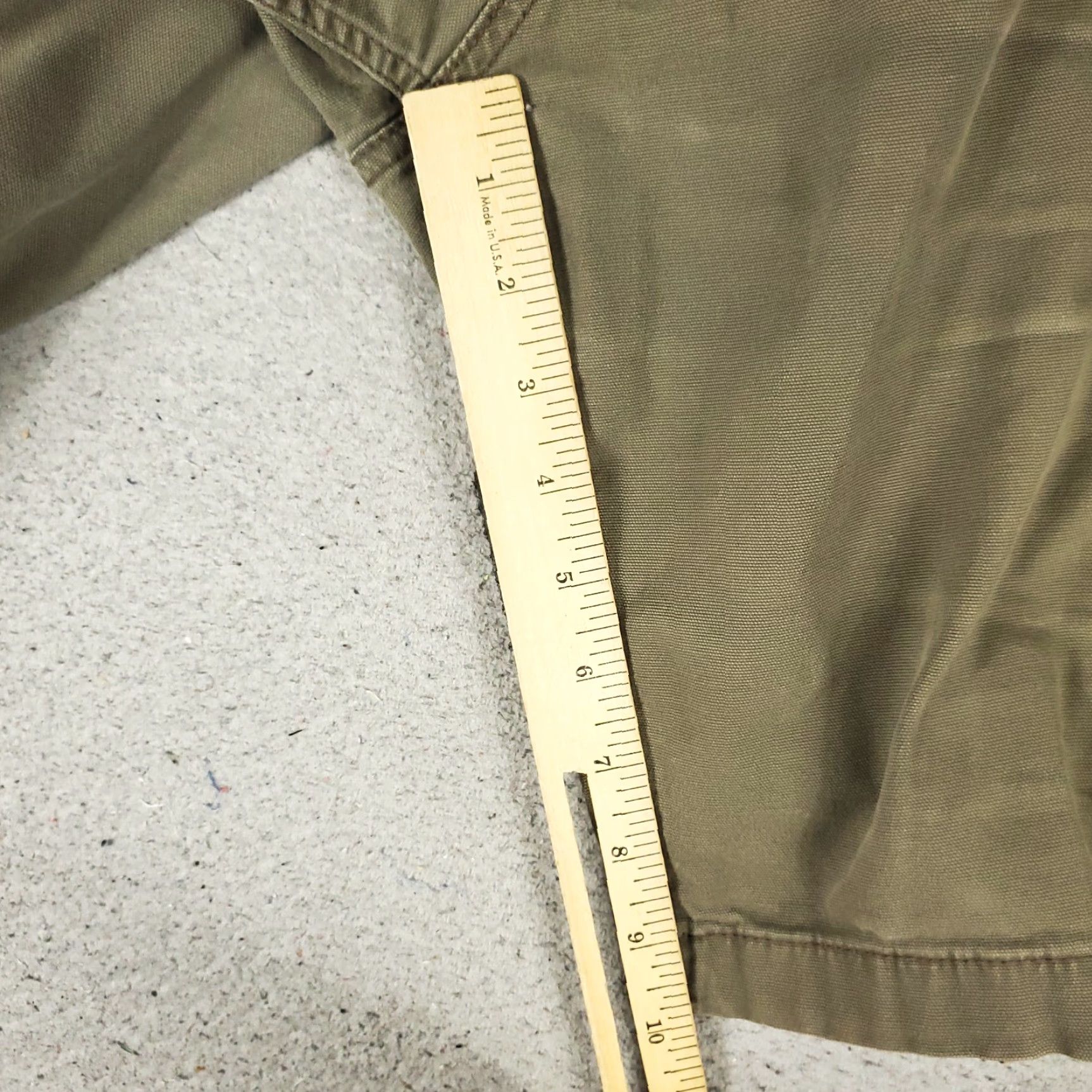 Carhartt Carhartt Cargo Shorts Mens Size 38 Olive/Taupe Relaxed Outdoors Hiking Camping Cargo Short - Beige Cotton Canvas Regular 38 Men Menswear Size US 38 / EU 54 - 6 Thumbnail