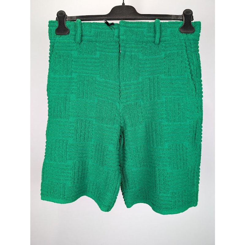 Bottega Veneta o1rshd1 MW Jacquard Towelling Knit Shorts in Parakeet Size US 32 / EU 48 - 2 Thumbnail