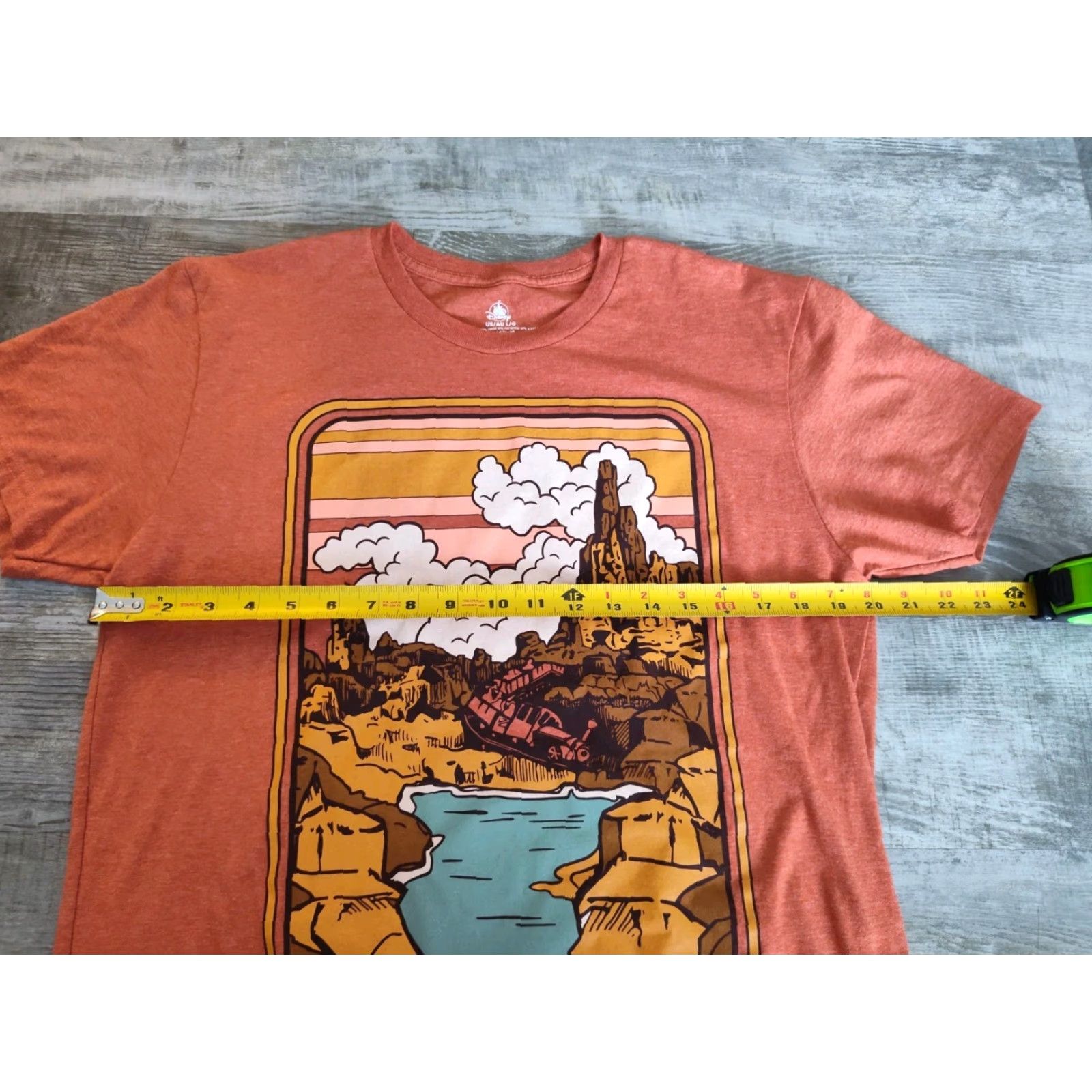 Disney Disney Parks Big Thunder Mountain Railroad T-shirt Orange Adult Unisex Sz L Size US L / EU 52-54 / 3 - 7 Thumbnail