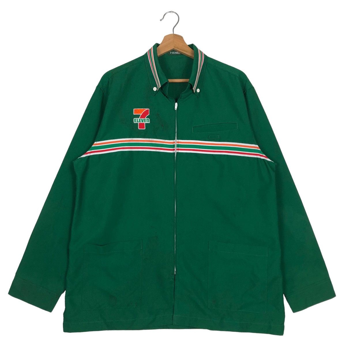 Japanese Brand 🔥Vintage Worker Shirt Jacket 7-Eleven Bowling Shirt Design Size US M / EU 48-50 / 2 - 1 Thumbnail