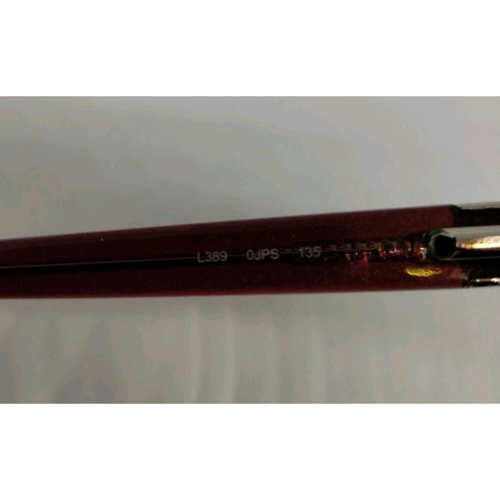 Liz Claiborne Liz Claiborne Eyeglass Frames L389 OJPS Sparkly Amber Brown Size ONE SIZE - 8 Thumbnail