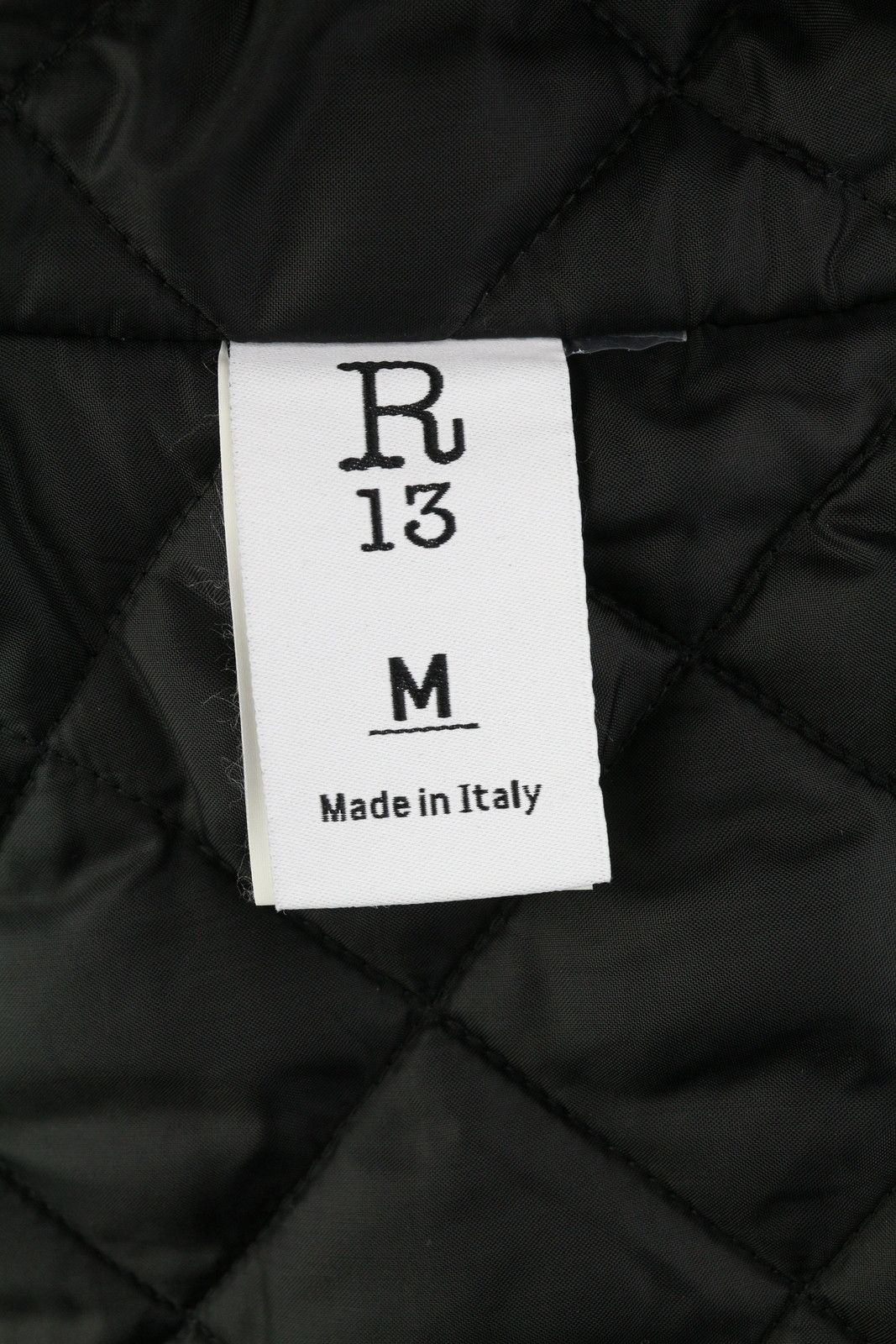 R13 CORD TRIMMED CHORE M Shadow Black Insulated Button-Up 86585 Size M / US 6-8 / IT 42-44 - 8 Thumbnail