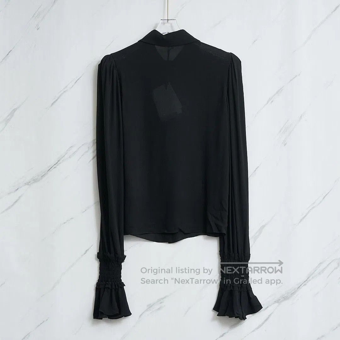 Balmain Balmain Court Style Silk Shirt. Size S / US 4 / IT 40 - 4 Thumbnail