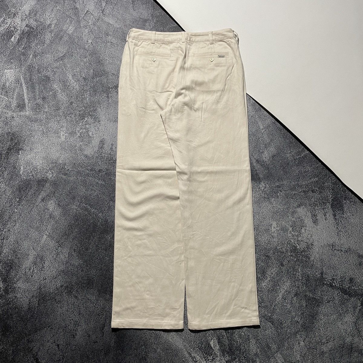 Balenciaga × Issey Miyake × Mademoiselle Non Non Vintage Mademoisele Non Non Cream Relaxed Pants Size US 30 / EU 46 - 6 Thumbnail
