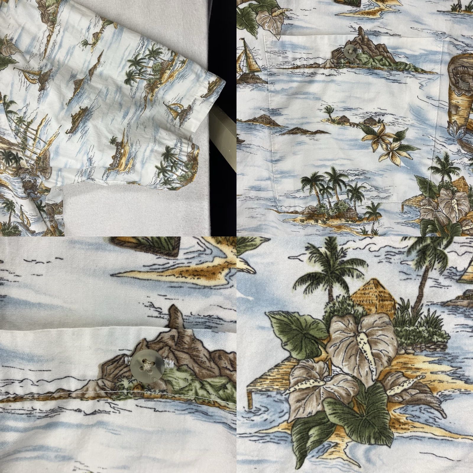 Pierre Cardin VINTAGE Pierre Cardin Men's Hawaiian Shirt 2XL Short Sleeve Cotton Floral Nautical 90s Summer Size US XXL / EU 58 / 5 - 8 Thumbnail