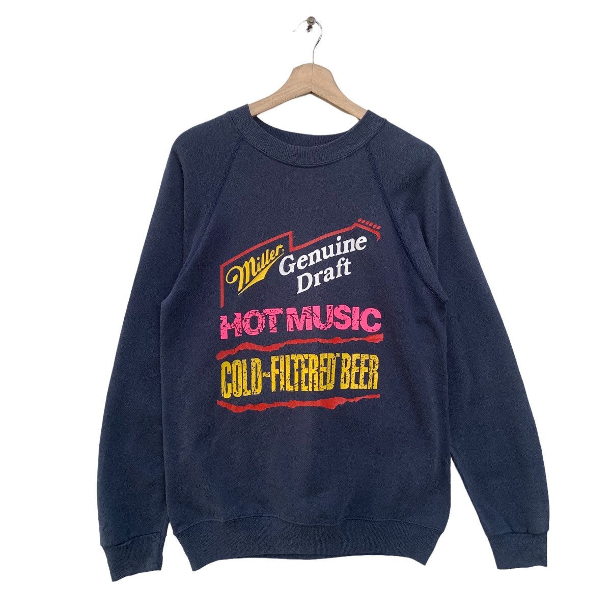 Vintage 80s Miller Genuine Draft Promo Sweatshirt Size US M / EU 48-50 / 2 - 1 Thumbnail