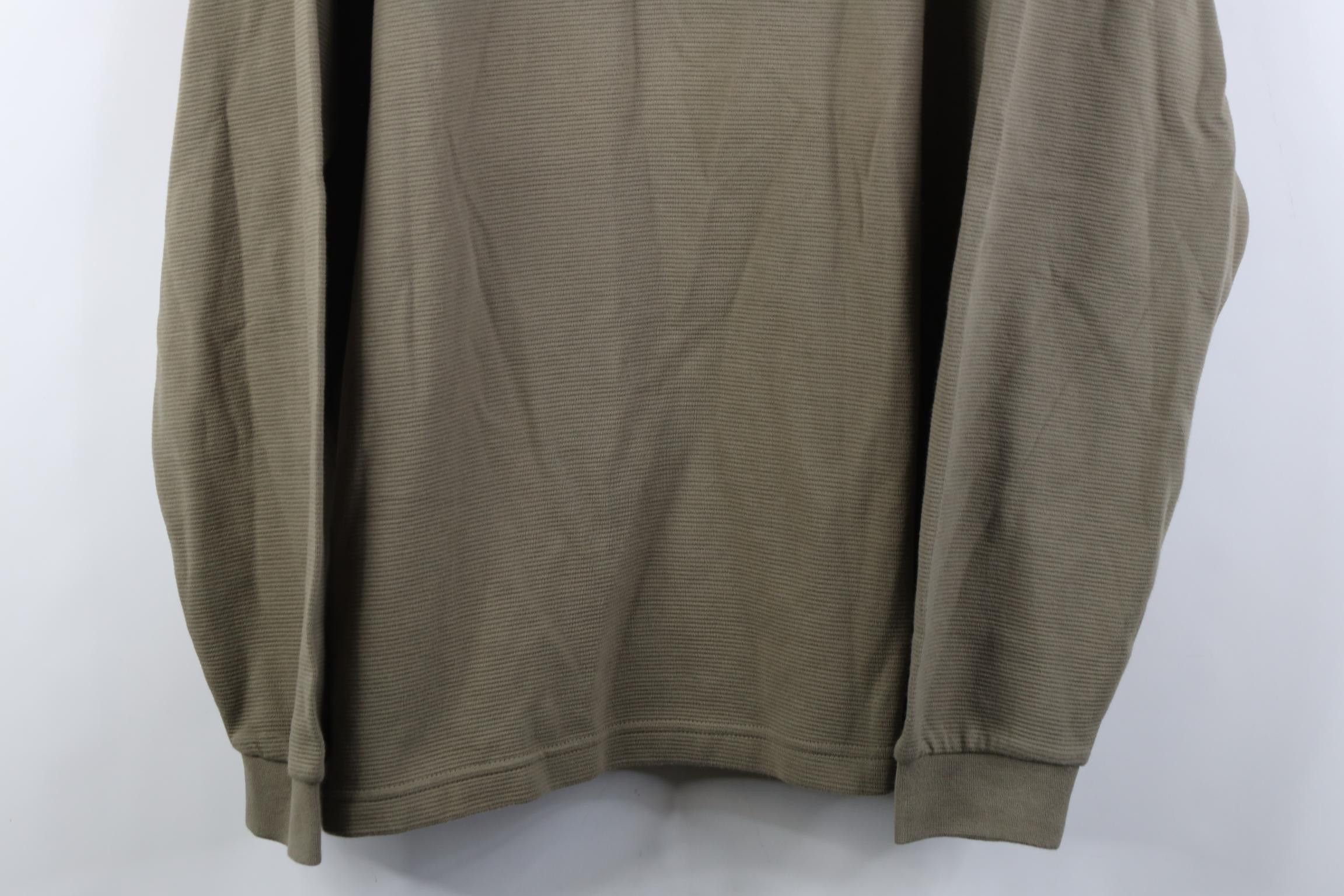 Vintage Vintage 90s Streetwear Knit Long Sleeve Rugby Polo Green Size US XXL / EU 58 / 5 - 3 Thumbnail