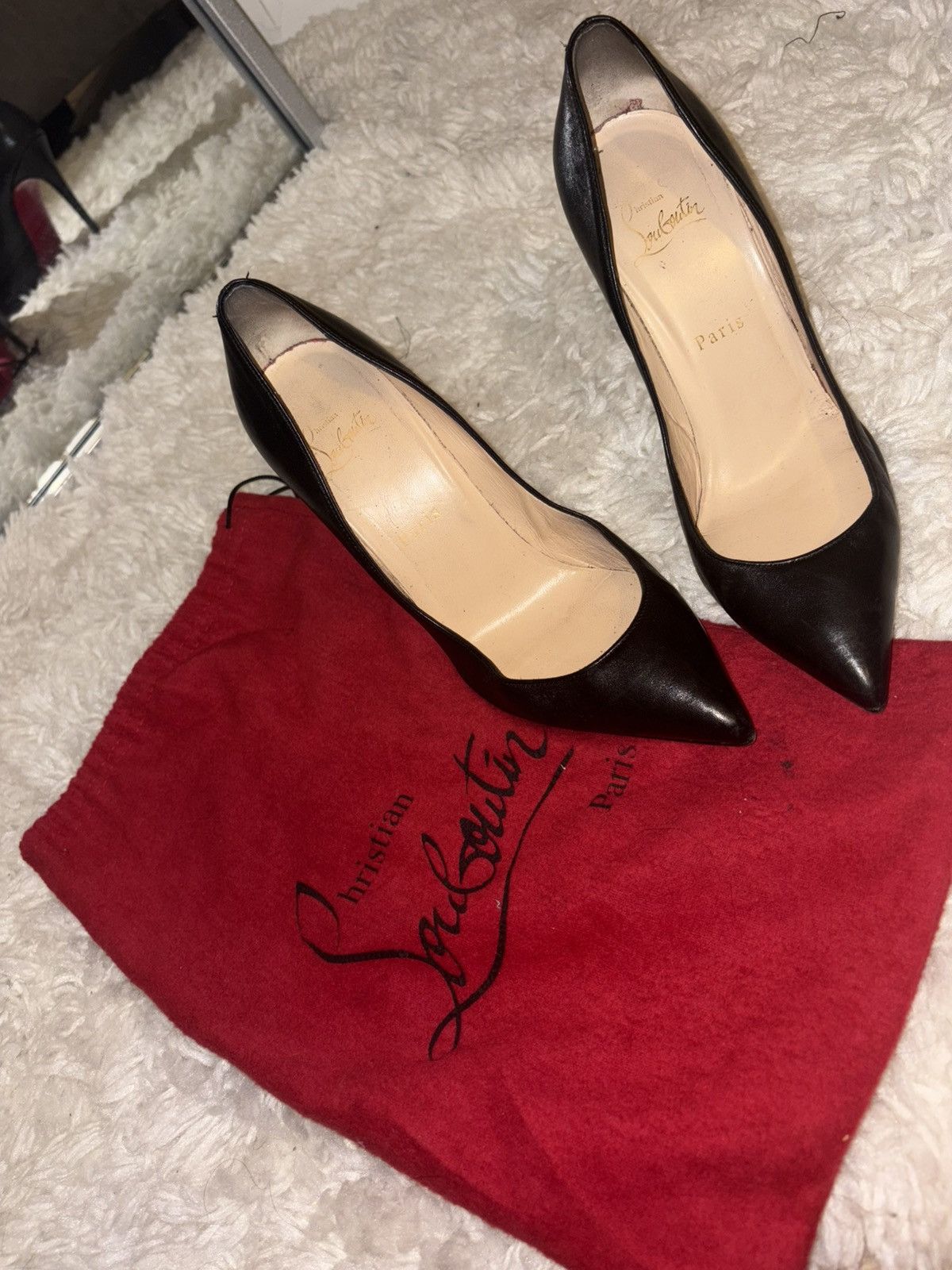 Christian Louboutin Christian Louboutin Leather Heels Size US 8.5 / IT 38.5 - 1 Thumbnail