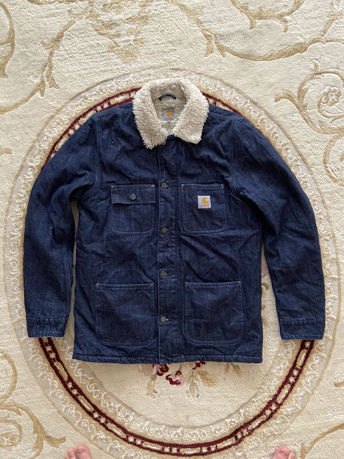image of Sherpa Carhartt in Blue, Men's (Size Medium)