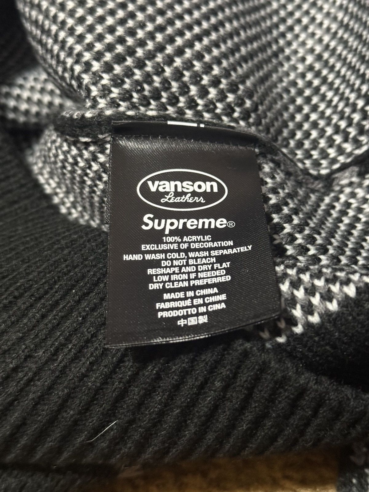 Supreme × Vanson Leathers Supreme/Vanson Leathers Spider-Man Sweater Black Brand New Size US M / EU 48-50 / 2 - 8 Thumbnail