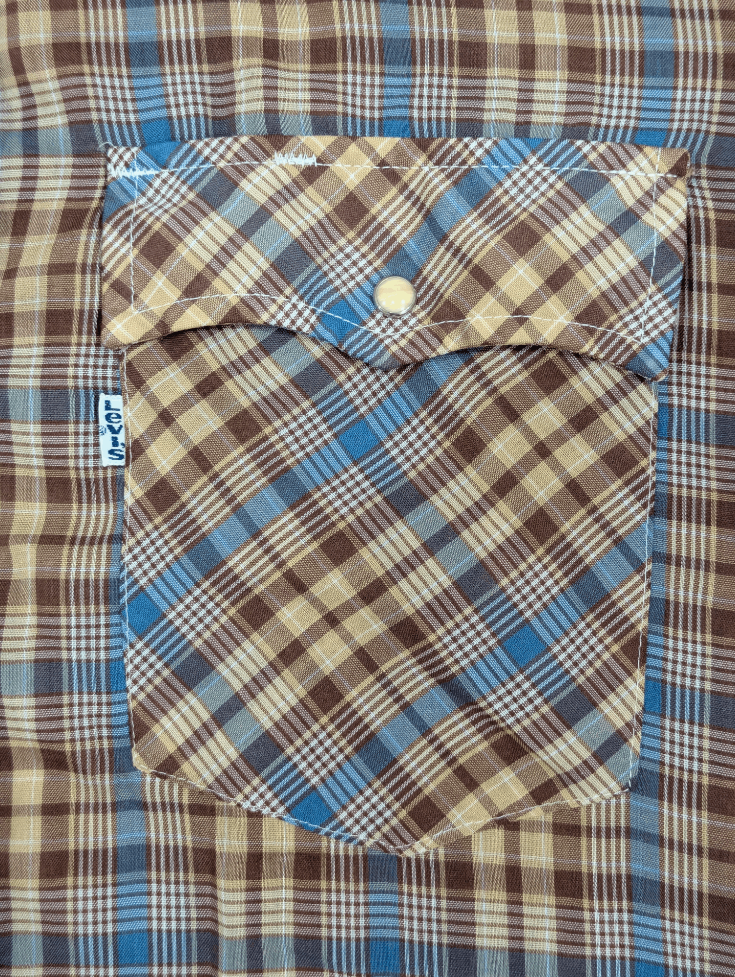 Levi's × Levi's Vintage Clothing Vintage LEVIS Double Pocket Pearl Snap Button Shirt SIZE M Size US M / EU 48-50 / 2 - 4 Thumbnail