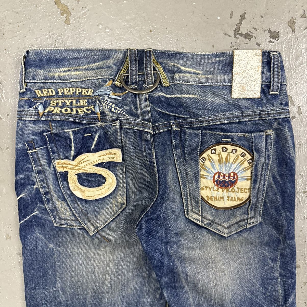 If Six Was Nine Red Pepper Mud Wash Rusty Flare Denim Size 28" / US 6 / IT 42 - 9 Thumbnail