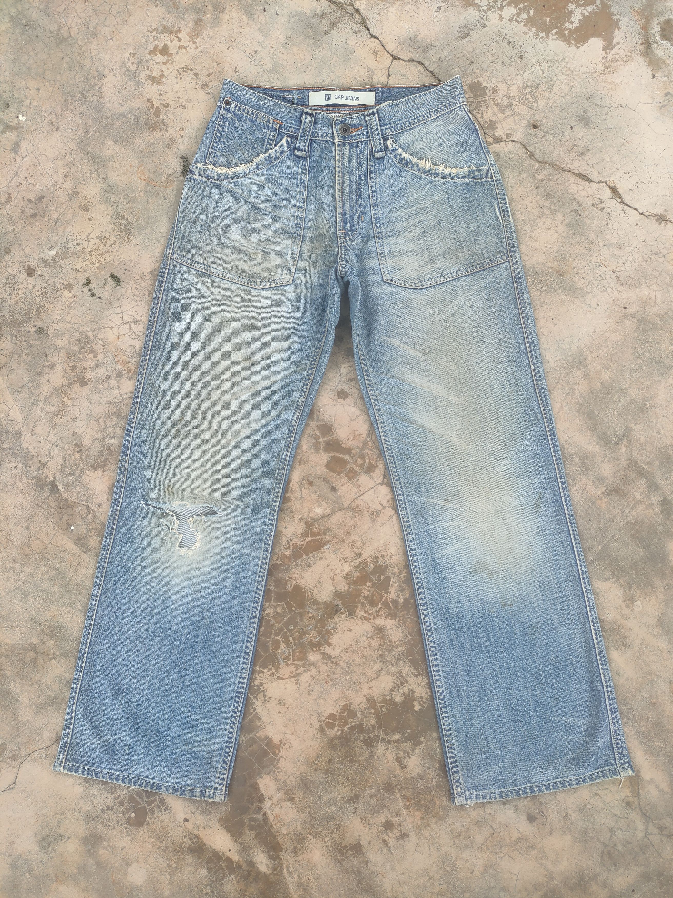 Gap × Japanese Brand VINTAGE JAPANESE BUSH PANTS FADED DISTRESSED JEANS DENIM Size US 29 - 1 Thumbnail