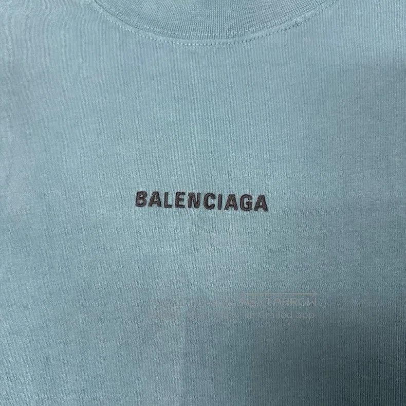 Balenciaga Balenciaga Front and Back Embroidered Logo Short Sleeve T- Size US M / EU 48-50 / 2 - 4 Thumbnail