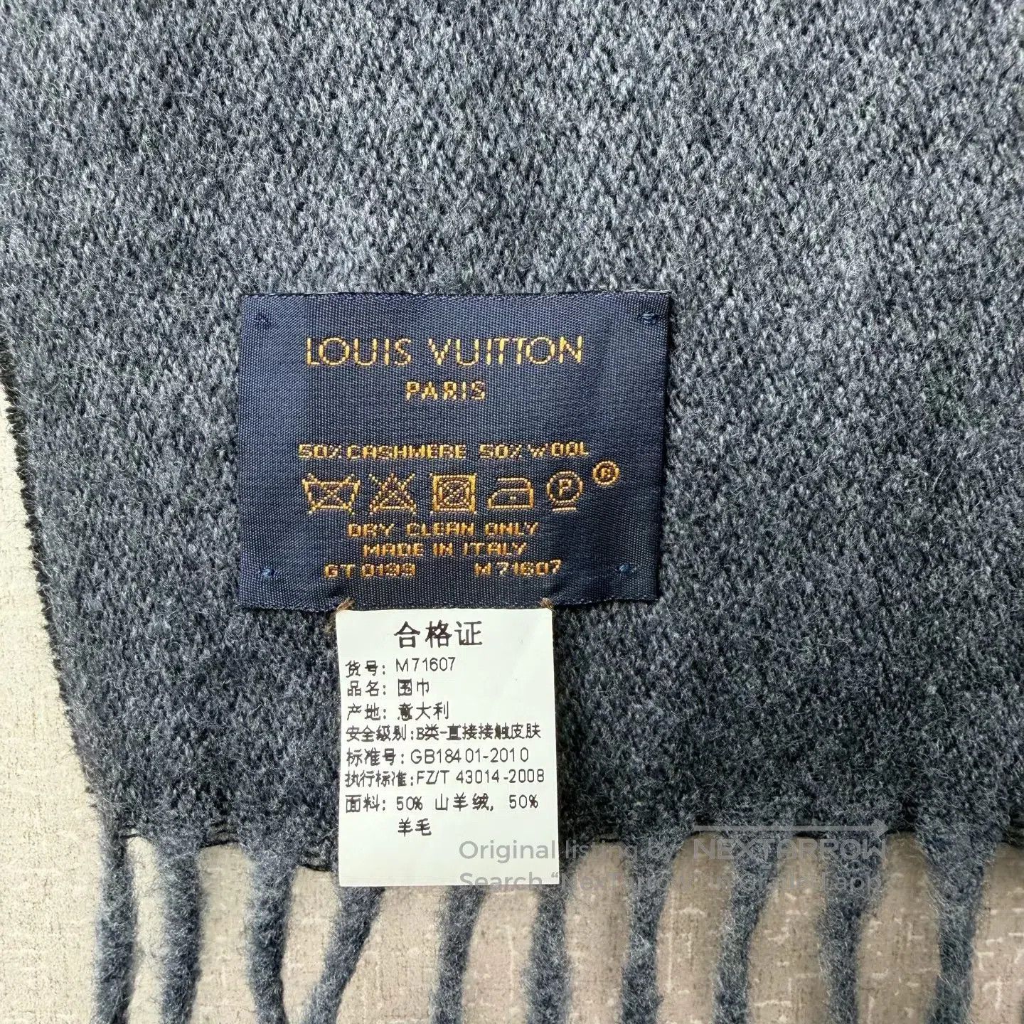Louis Vuitton Louis Vuitton Ombre All-Over Print Cashmere Scarf| Size ONE SIZE - 2 Thumbnail
