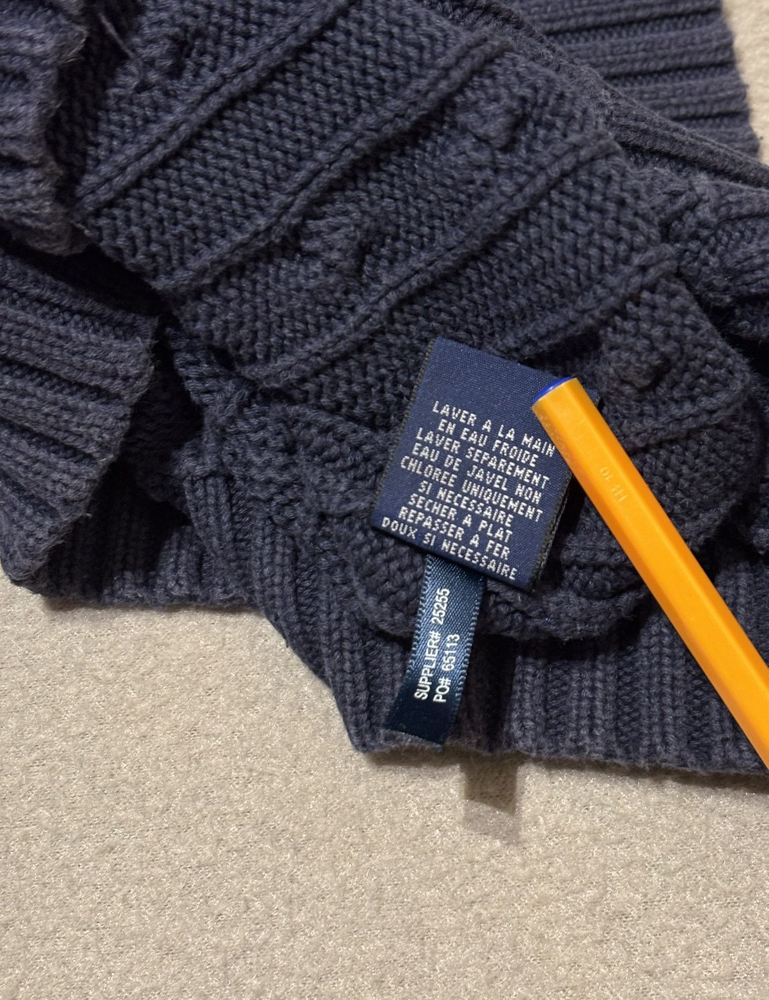 Ralph Lauren Ralph Lauren Cable Sweater Navy Medium Size M / US 6-8 / IT 42-44 - 13 Thumbnail