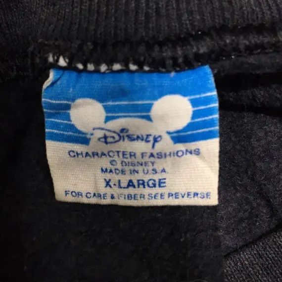 Disney × Vintage Vtg 80' DISNEY Mickey Mouse Disneyland Cartoon Sweatshirt Size XL / US 12-14 / IT 48-50 - 5 Thumbnail