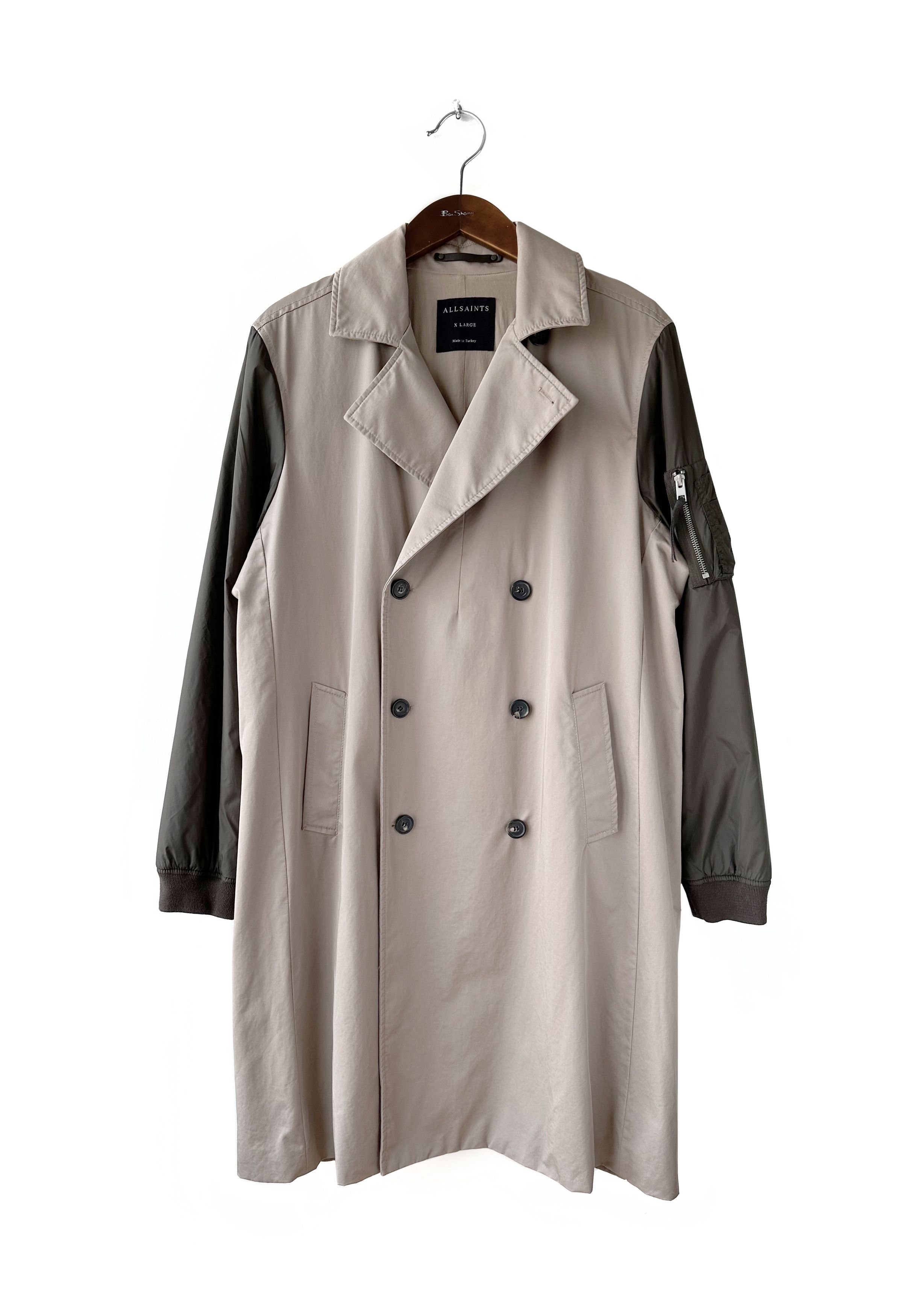 Allsaints All Saints Mac Gunner trench bomber Jacket Size US XL / EU 56 / 4 - 1 Thumbnail
