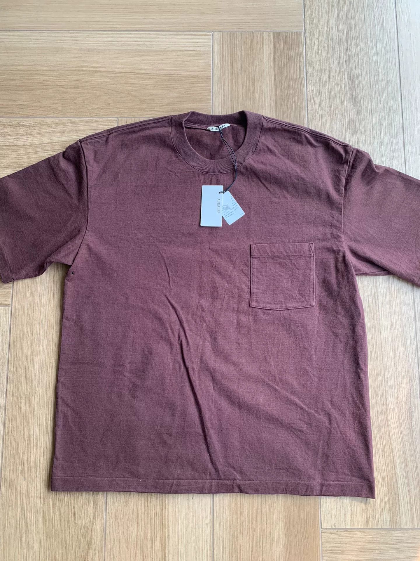 aura lee heavy weight pocket tee shirt