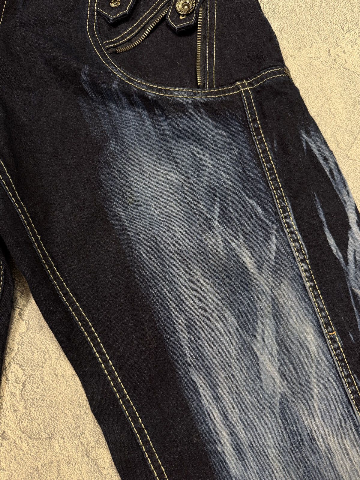 Other Y2K Archive Distressed Jeans Denim Heavy Stitch LGB Style Size US 42 / EU 58 - 10 Thumbnail