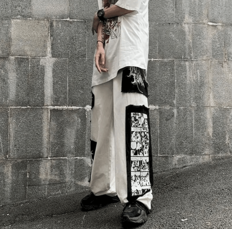 Japanese Brand Gothic Punk Cargo Pants Size US 36 / EU 52 - 3 Thumbnail
