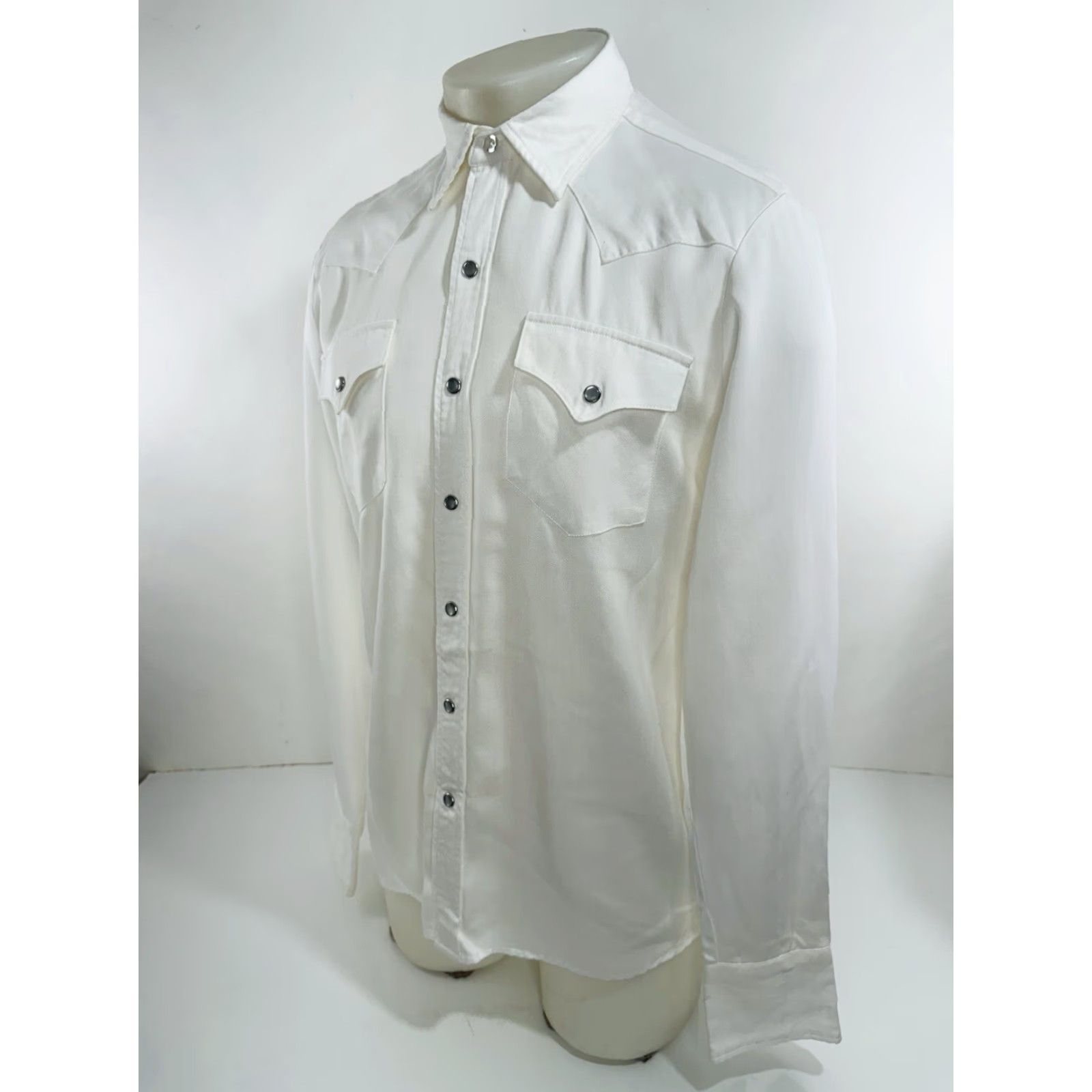 Vintage H Bar C - Black Label Pearl Snap Western Mens S Shirt Size US S / EU 44-46 / 1 - 3 Thumbnail