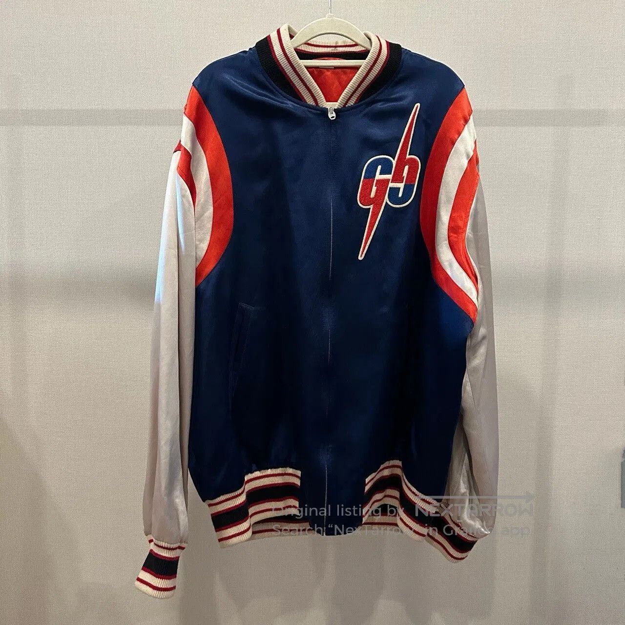 Gucci Gucci Colorblock Silk Baseball Jacket. Size US XS / EU 42 / 0 - 1 Thumbnail