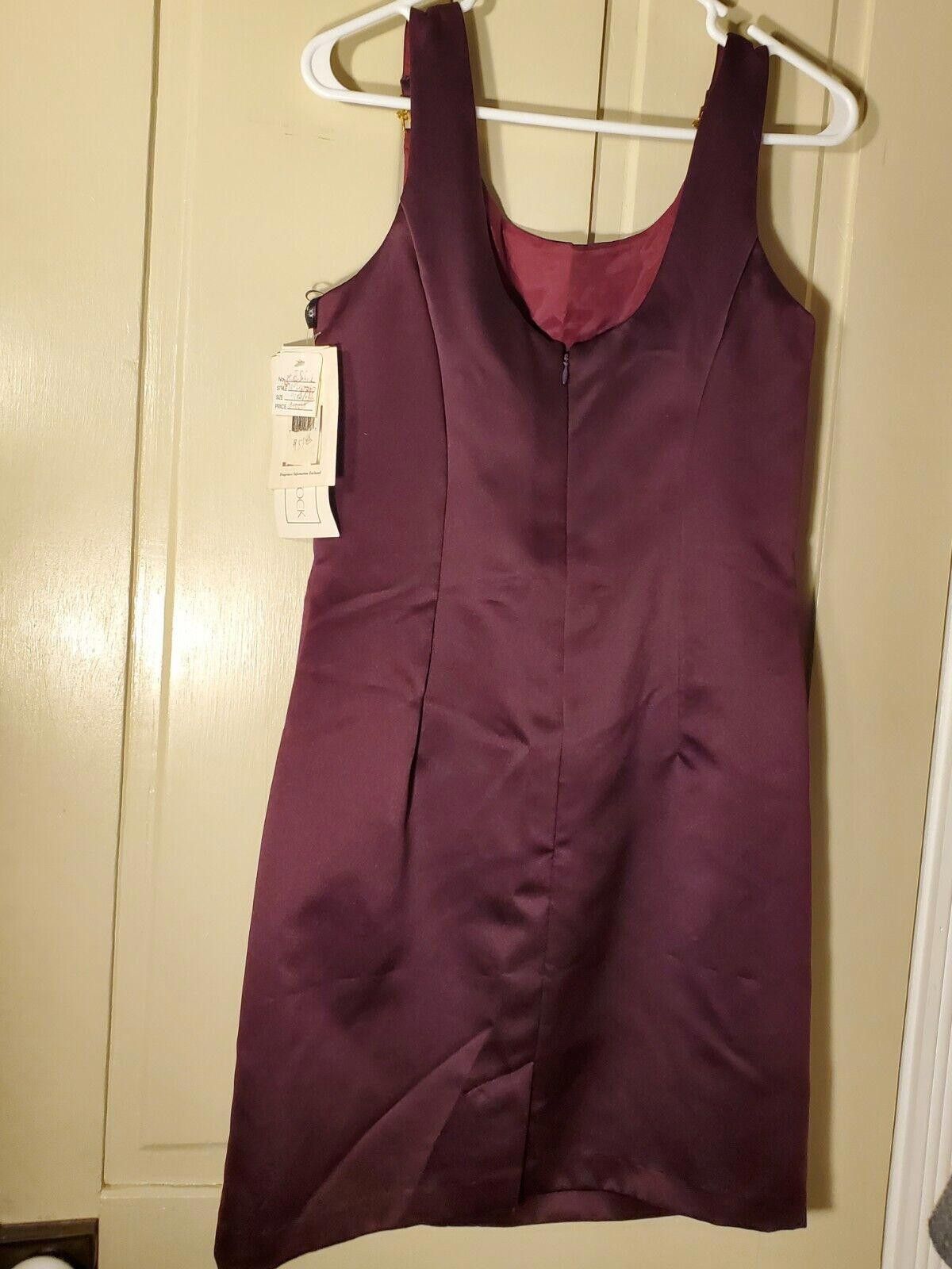 Designer VINTAGE SCOTT MCCLINTOCK FORMAL DRESS PURPLE SZ 10 Deadstock Size L / US 10 / IT 46 - 9 Thumbnail