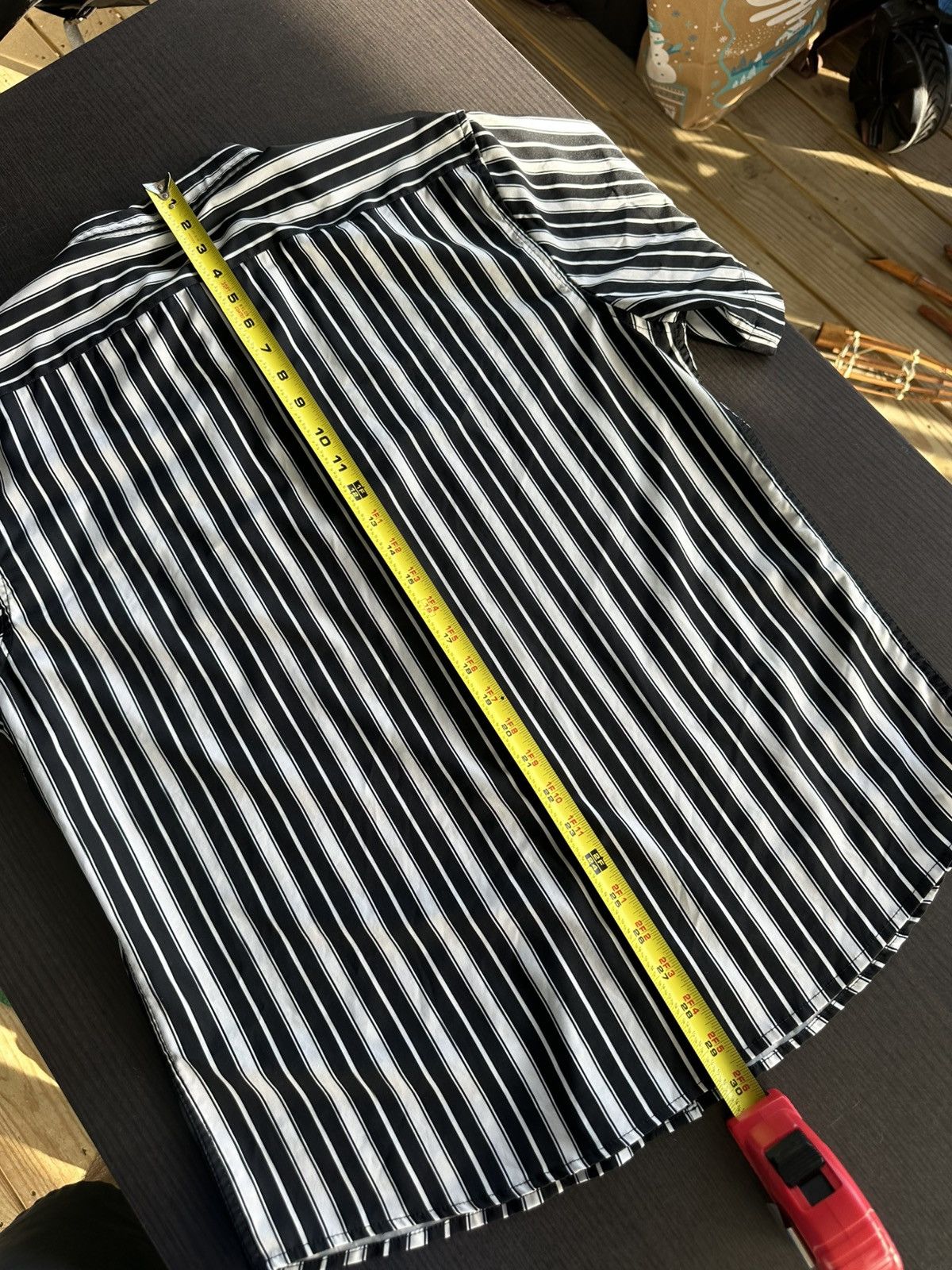 Other Black and White Striped Button Up Short Sleeve Shirt Mens Size US M / EU 48-50 / 2 - 7 Thumbnail
