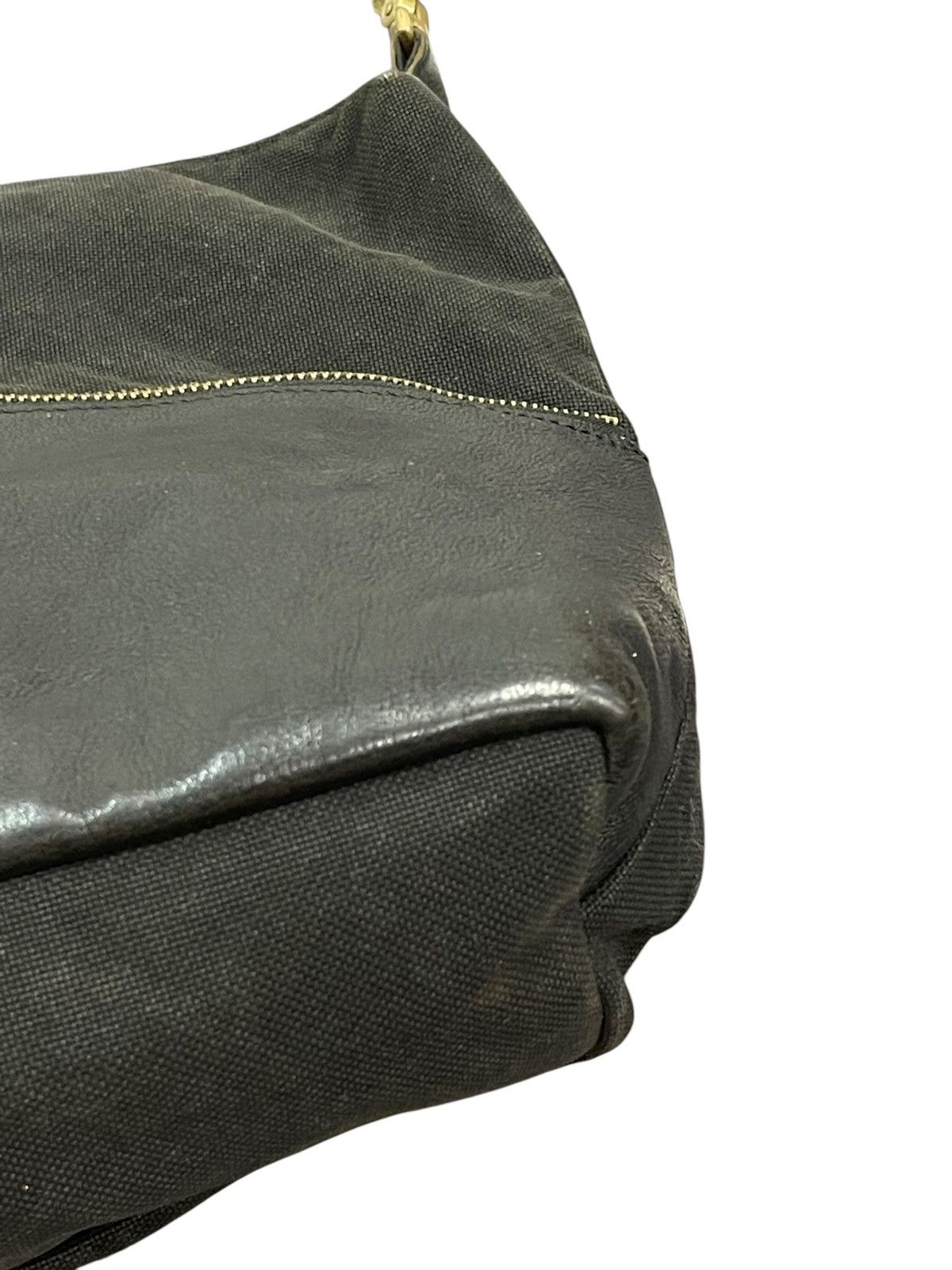 Genuine Leather Leather Cotton Duck Ship Jet Blue Japan Messenger Bag 1🟩8 Size ONE SIZE - 8 Thumbnail