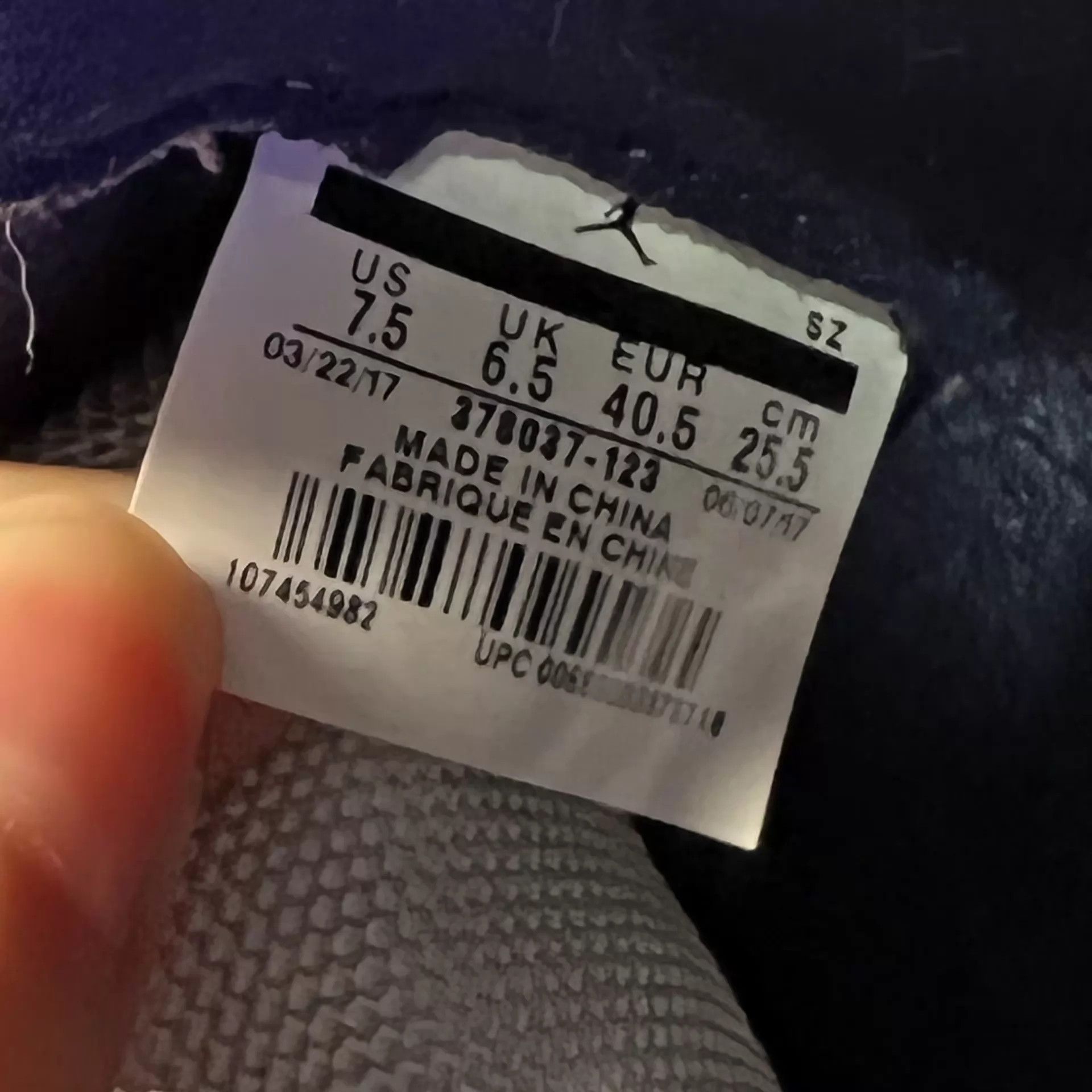 Nike Air Jordan 11 UNC Blue/White/Navy Size US 7.5 / EU 40-41 - 7 Thumbnail