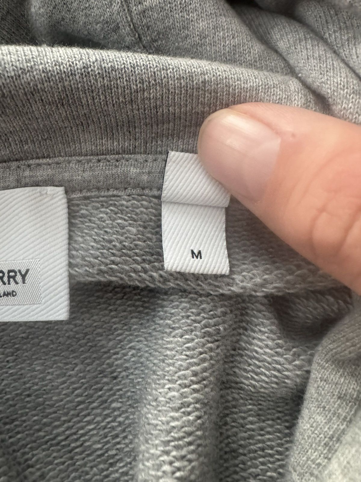 Burberry Grey Burberry Logo Hoodie Size US M / EU 48-50 / 2 - 4 Thumbnail