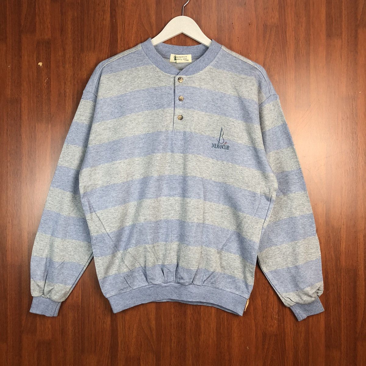 Doruman Club Blue Stripe vintage Sweatshirt #7545
