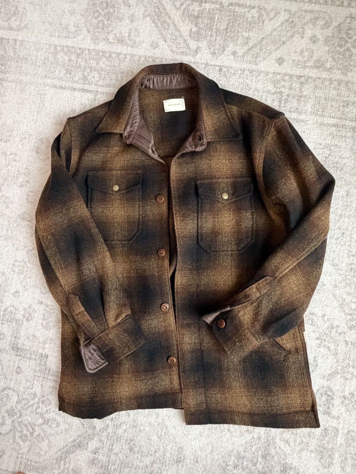 Aime Leon Dore Aime Leon Dore Brown Plaid Overshirt Size US S / EU 44-46 / 1 - 1 Thumbnail