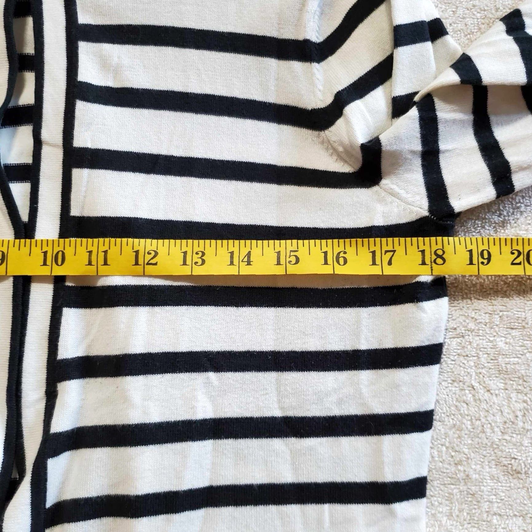 Charter Club Charter Club Cardigan Long Sleeve Pima Cotton Striped M Multicolor Women Size M / US 6-8 / IT 42-44 - 4 Thumbnail