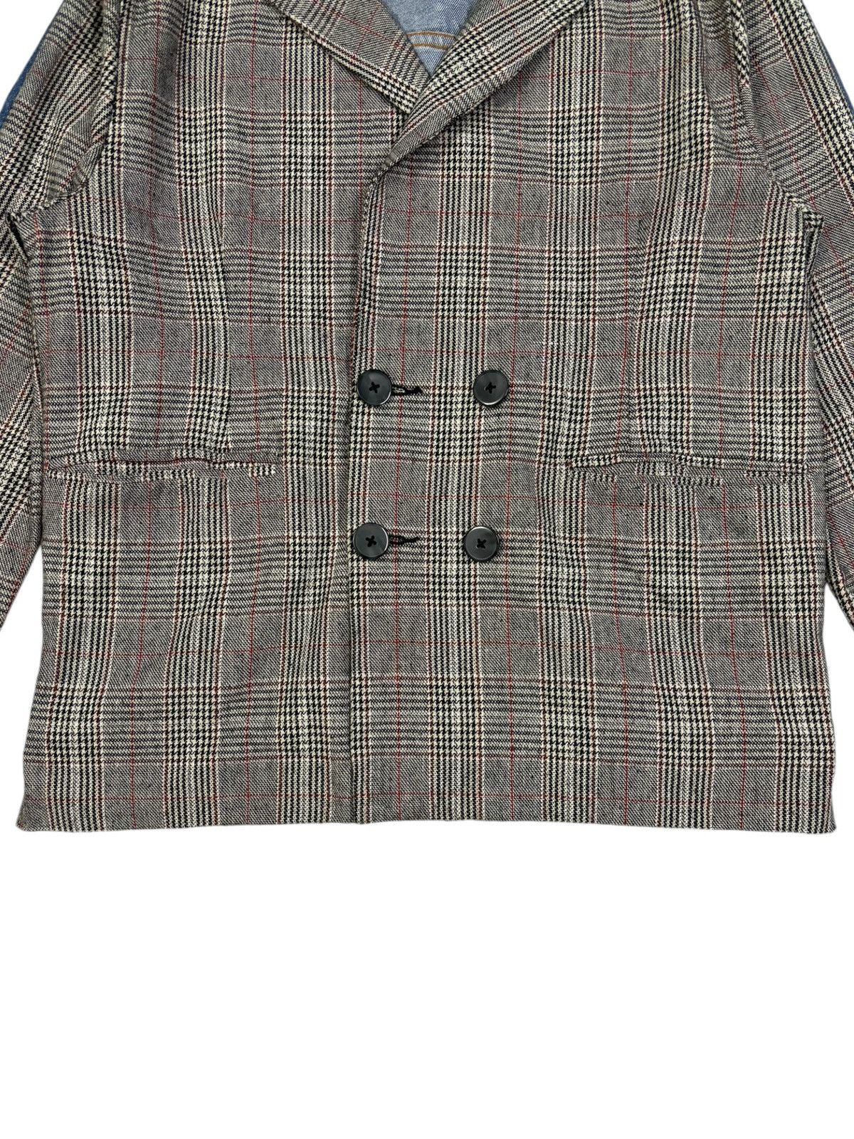 Japanese Brand Y2K Japanese Brand Hybrid Wool Blend-Denim Blazer Jacket Size US M / EU 48-50 / 2 - 8 Thumbnail
