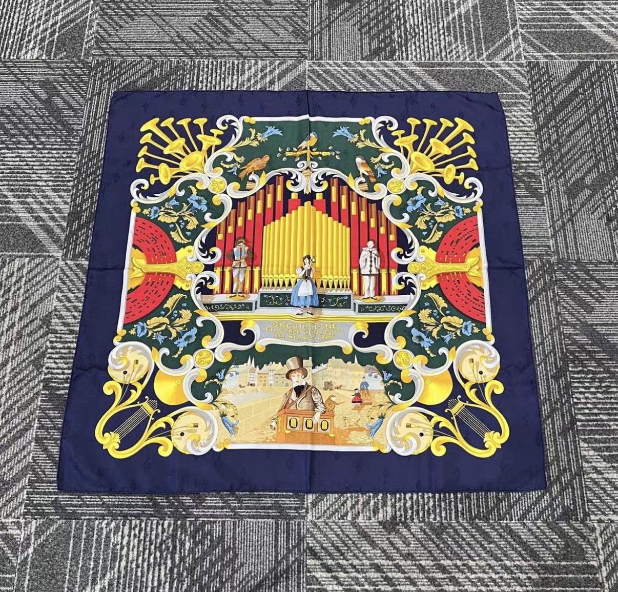 Hermes Hermès Organ Grand Stage Silk Scarf J42 Size ONE SIZE - 1 Thumbnail