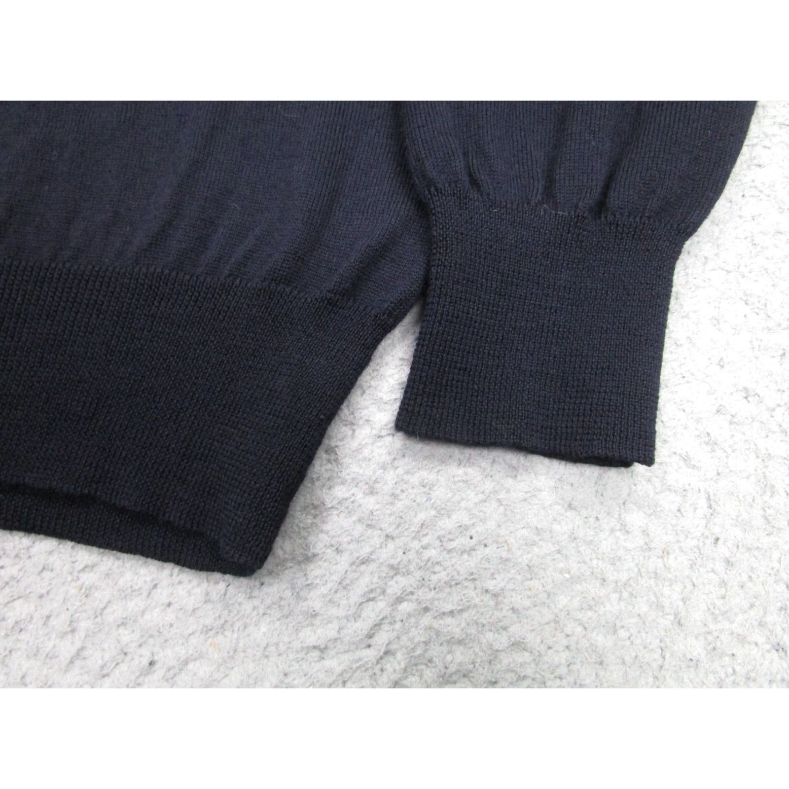 J.Crew J Crew Sweater Mens Medium Blue Italian Merino V Neck Lightweight Knit Pullover Size US M / EU 48-50 / 2 - 6 Thumbnail