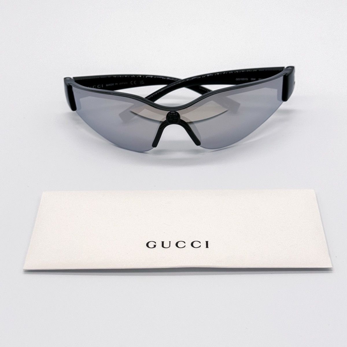 Gucci NEW GUCCI GG1651S 004 MASK BLACK SILVER WOMEN SUNGLASSES Size ONE SIZE - 9 Thumbnail