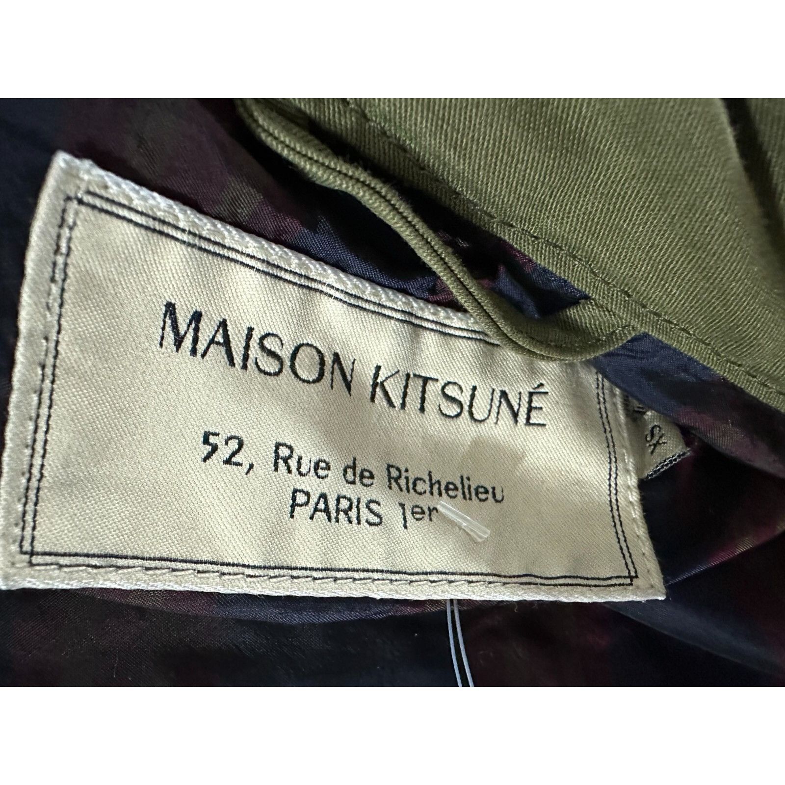 Maison Kitsune MAISON KITSUNE PARIS lineN blend hidden hood military utilit Size US XS / EU 42 / 0 - 3 Thumbnail