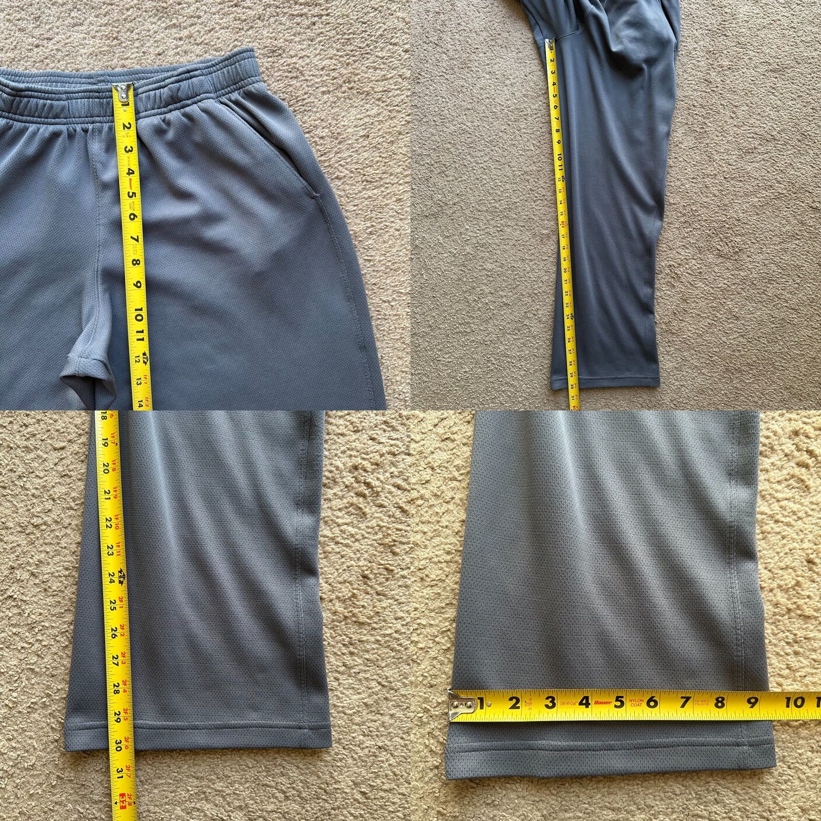 Under Armour Under Armour Joggers Mens Large Grey Straight Leg Track Pants 30x30 Size US 33 - 8 Thumbnail