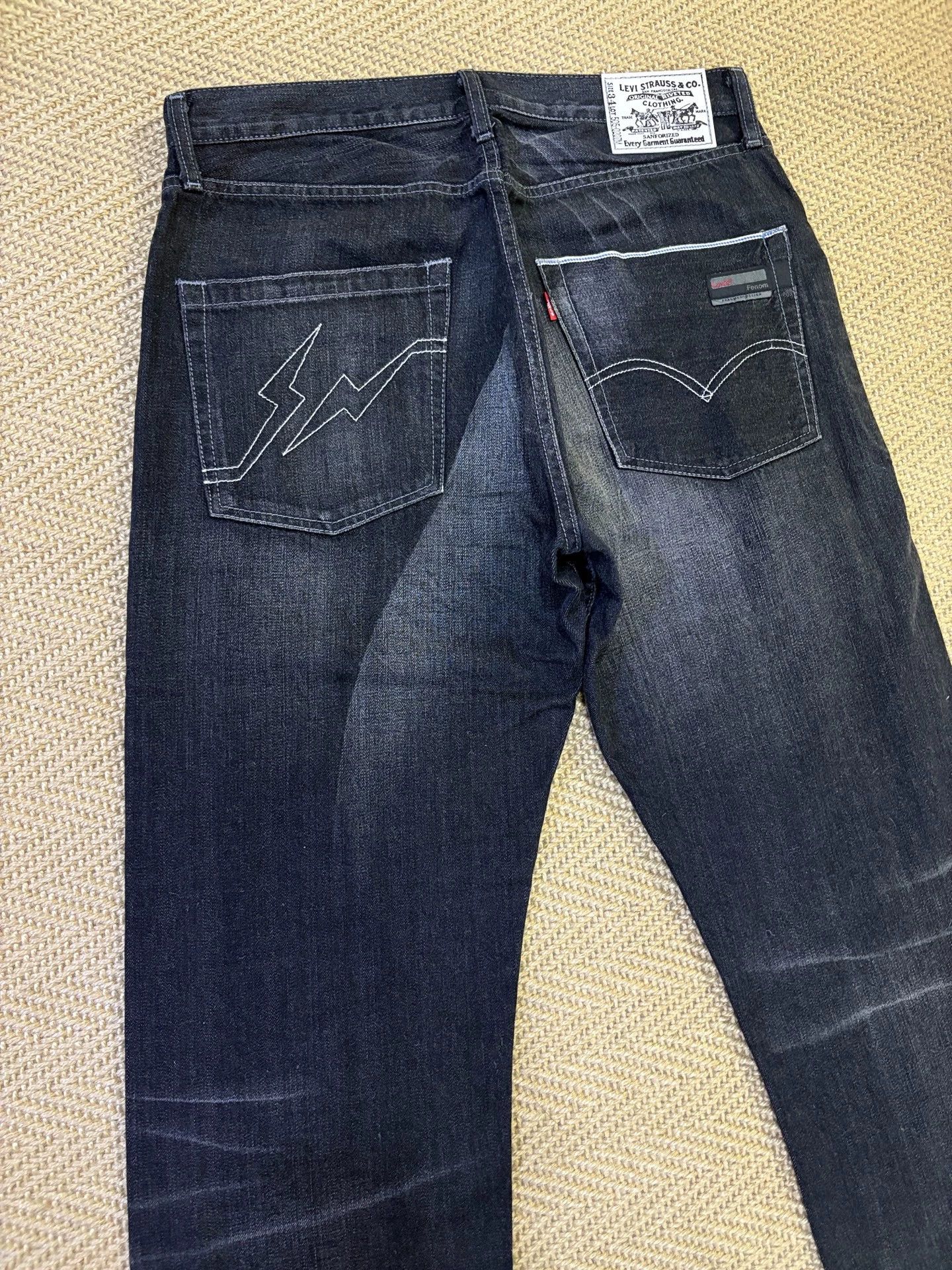 Levi's LEVIS FENOM 505 W34 Black Heavy Wash White-Button Size US 34 / EU 50 - 4 Thumbnail
