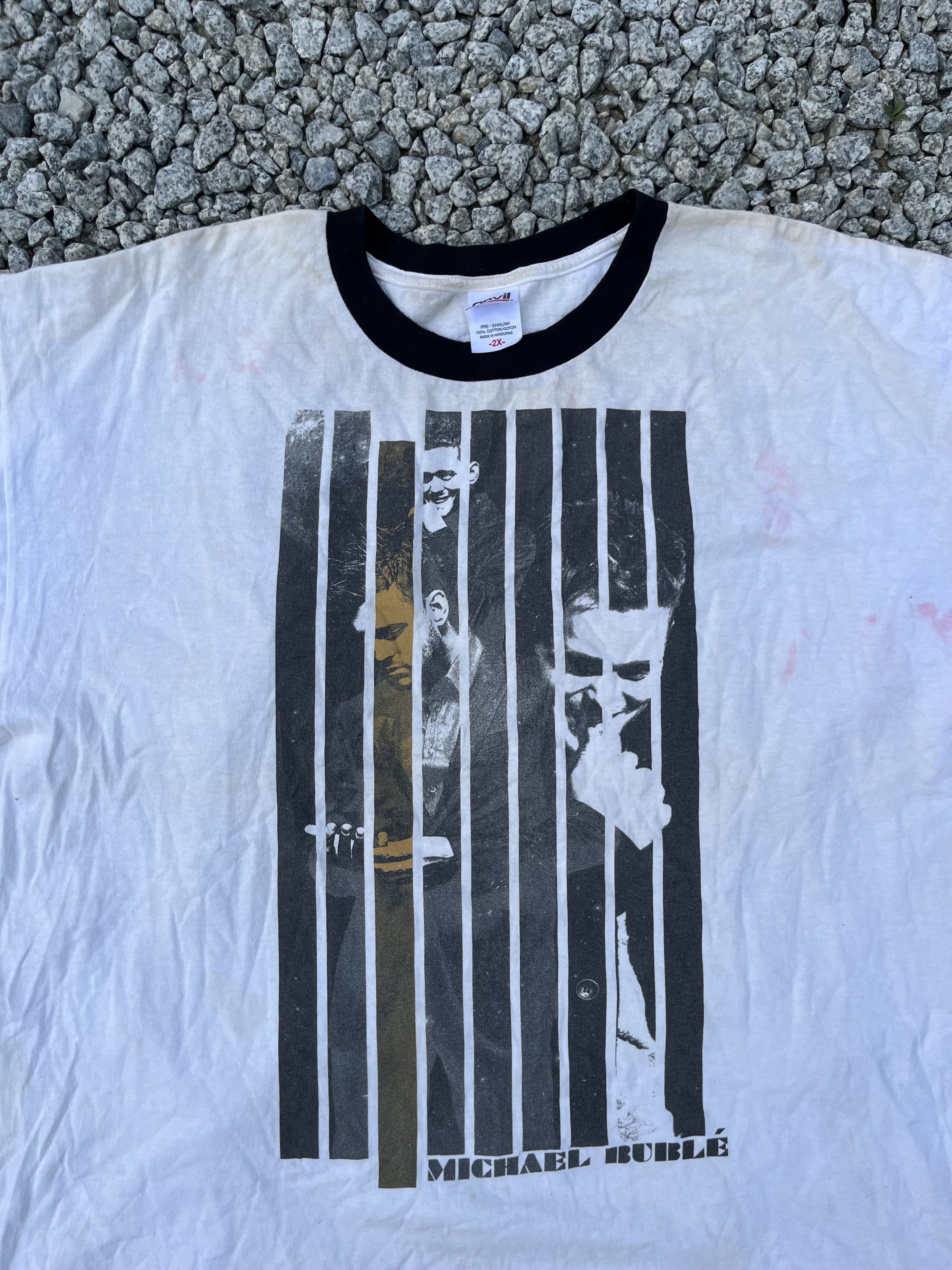 Band Tees × Vintage Vintage 00s Michael Buble Band Music Streetwear Fashion Size US XXL / EU 58 / 5 - 3 Thumbnail