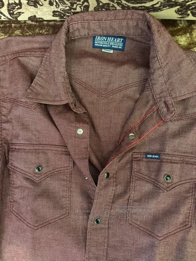 Other Iron Heart Vintage bean paste pink long-sleeved shirt Size US M / EU 48-50 / 2 - 5 Thumbnail