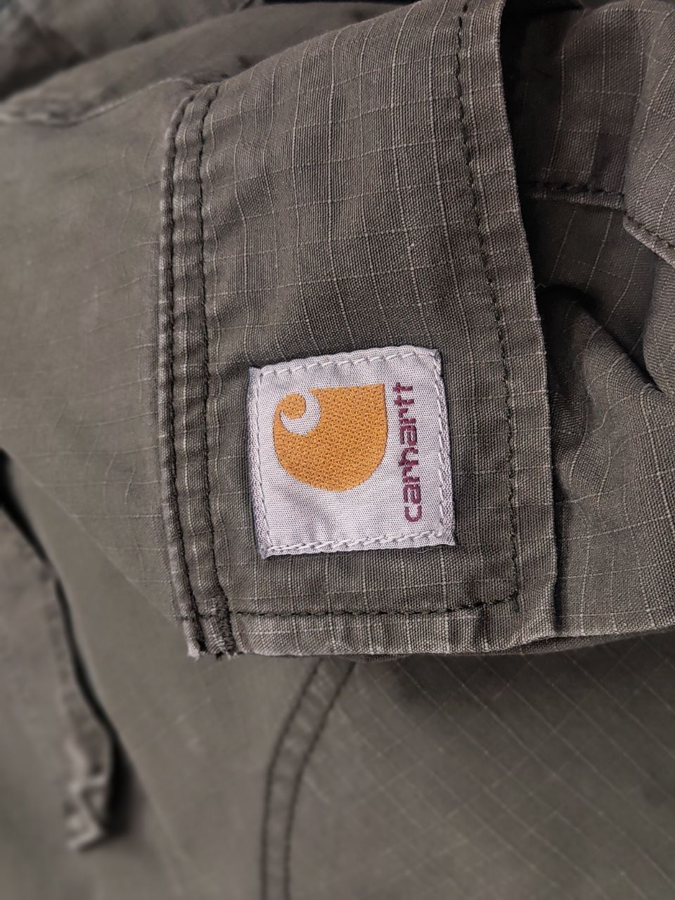 Carhartt Vintage Carhartt Green Ripstop Faded Cargo Pants Y2k Style Size US 34 / EU 50 - 18 Thumbnail