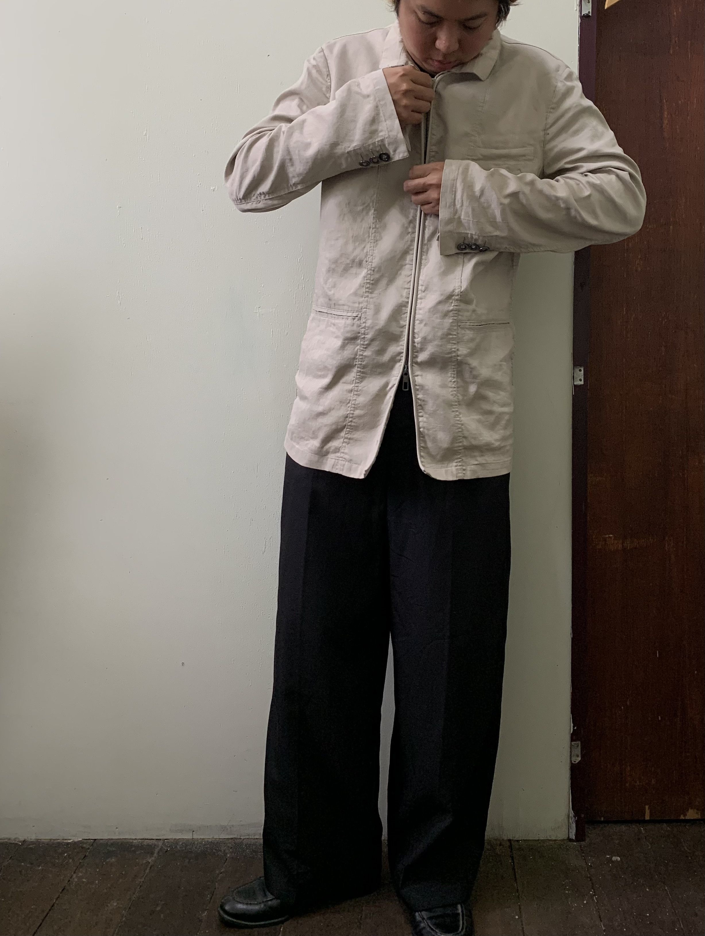 Giorgio Armani 🪡Vintage Giogio ARMANI Double Zip Jacket✨ Size US M / EU 48-50 / 2 - 7 Thumbnail