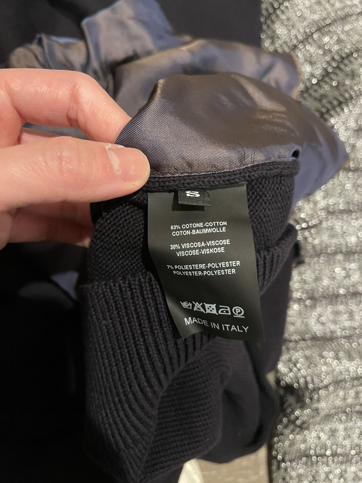 Raf Simons Raf Simons Cotton cardigan with contrast sleeve Size US S / EU 44-46 / 1 - 5 Thumbnail